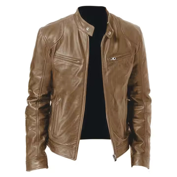 Jaqueta de Couro Masculina Racer Bellvian - BL156