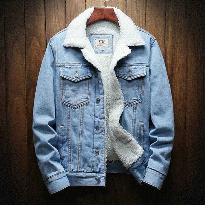 Jaqueta Jeans Masculina Forrada em Lã Bellvian - BL154