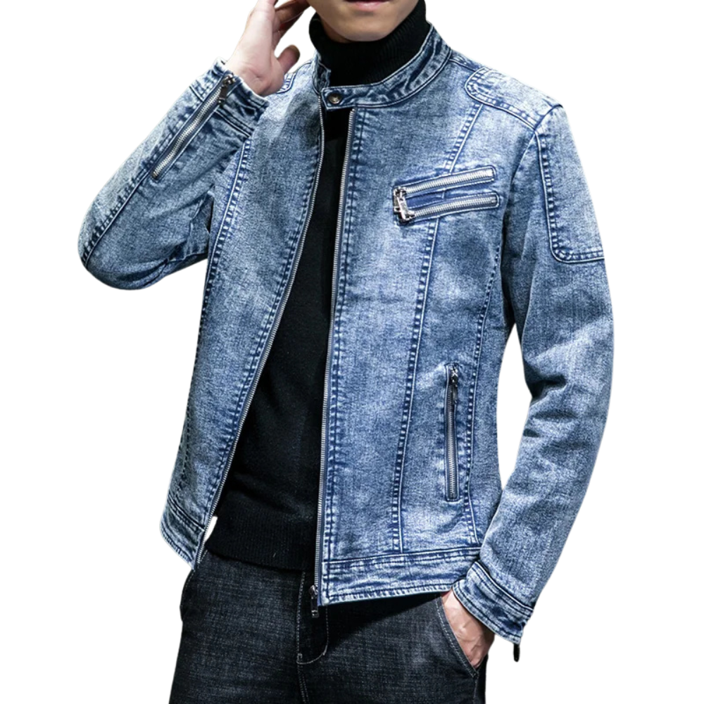 Jaqueta Jeans Masculina Vintage Bellvian - BL177